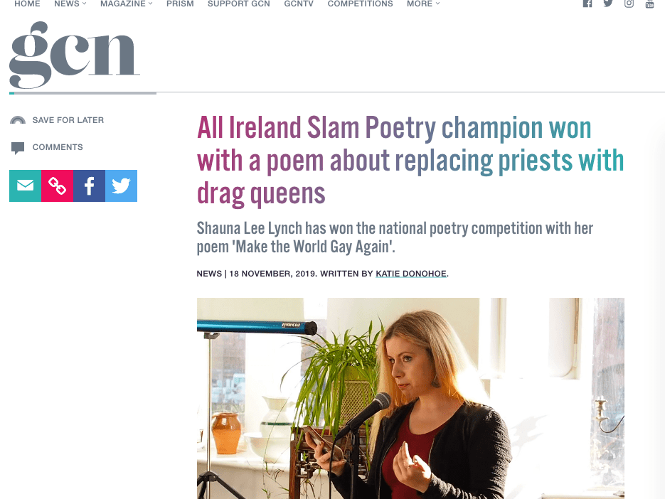 Irish slam poet